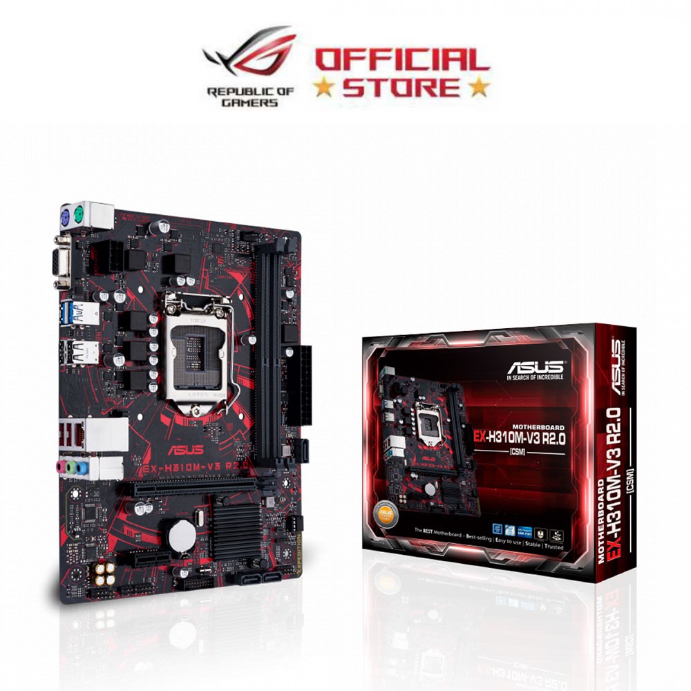 Asus EX-H310M-V3 Micro-ATX H310 Motherboard w/ luminous anti-moisture