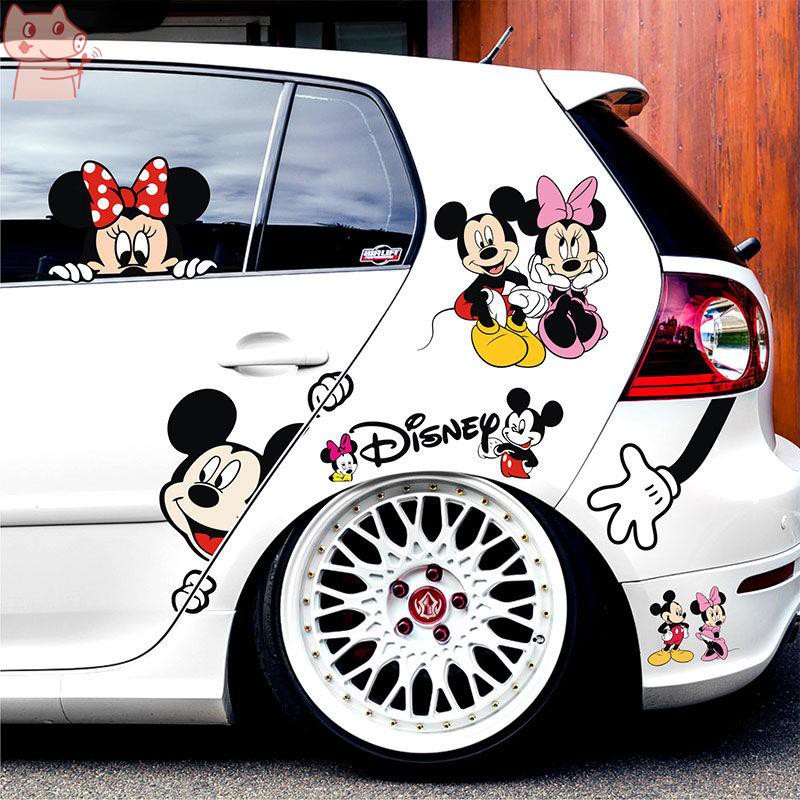 Mickey Mouse Car Sticker Mickey Minnie Couple Creative Personality Car