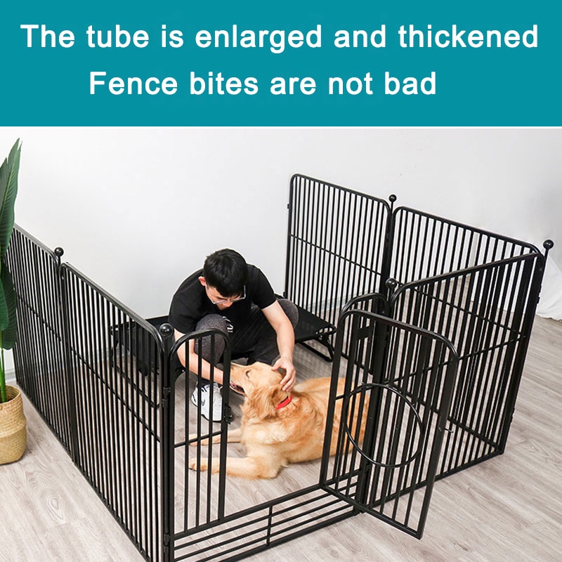 Fast deliveryBOTAI Dog Cage Dog Fences 6 pcs Pet Fence Pet Cage DIY Size 120X60X60cm Dog Playpen