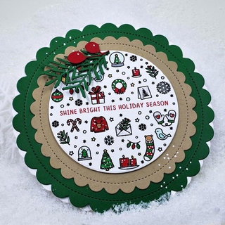 ME Christmas Decoration Logo Silicone Transparent Seal Set DIY Mold Handmade Paper-Cutting Card Embossing #5