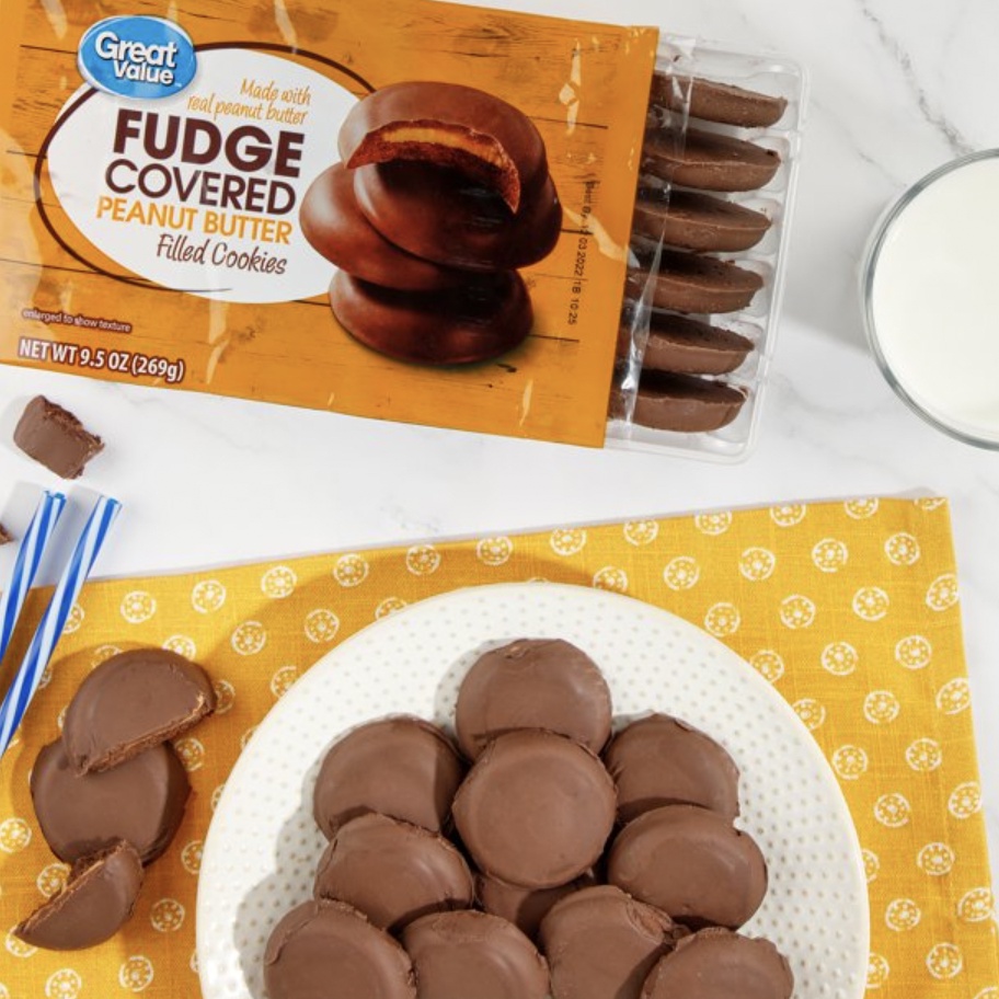Great Value FudgeCovered Peanut ButterFilled Cookies Shopee Philippines