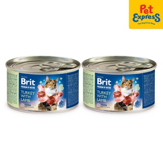 Free Shipping COD✔✣Brit Premium by Nature Turkey with Lamb Wet Cat Food 200g (2 cans)