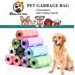 Colored feet Printed Pet Garbage Bags Clean Garbage Bags Dog Trash Poop Bag