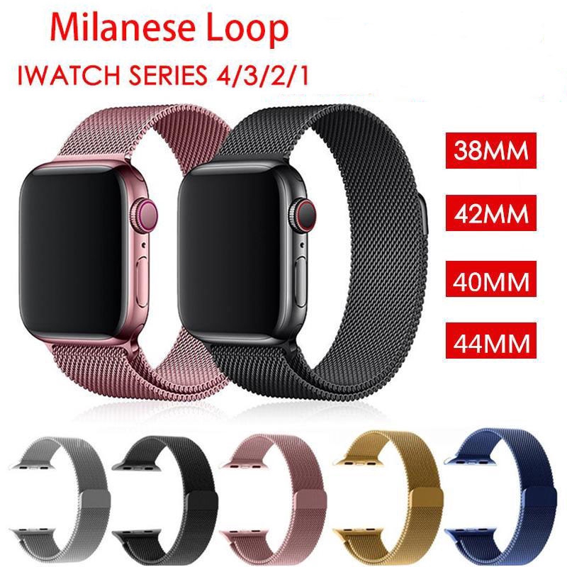 Strap Apple Watch Band 42mm 38mm 40mm 44mm Iwatch Watch Series 6 Se 5 4 3 2 1 Milanese Loop Bracelet Philipes