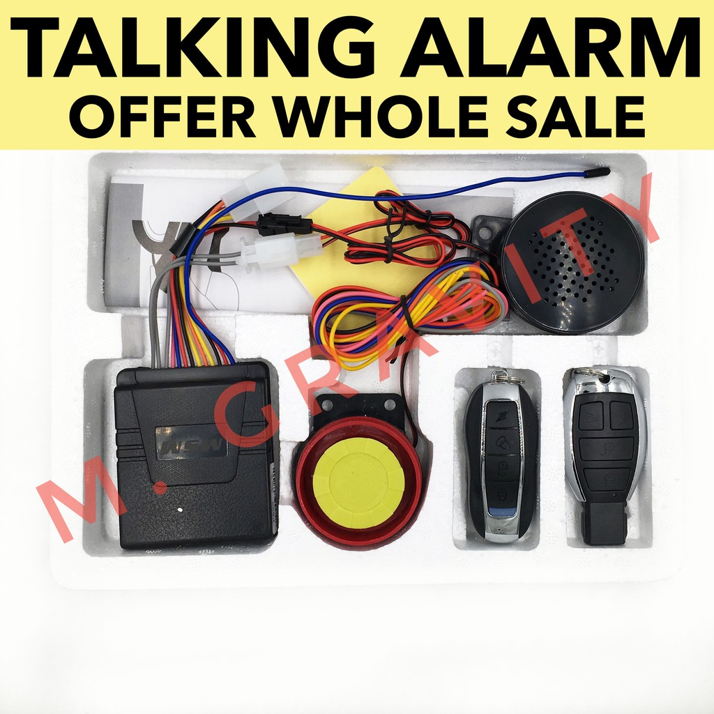 COD MSM Talking Alarm Universal AntiTheft Alarm Motorcycle Shopee