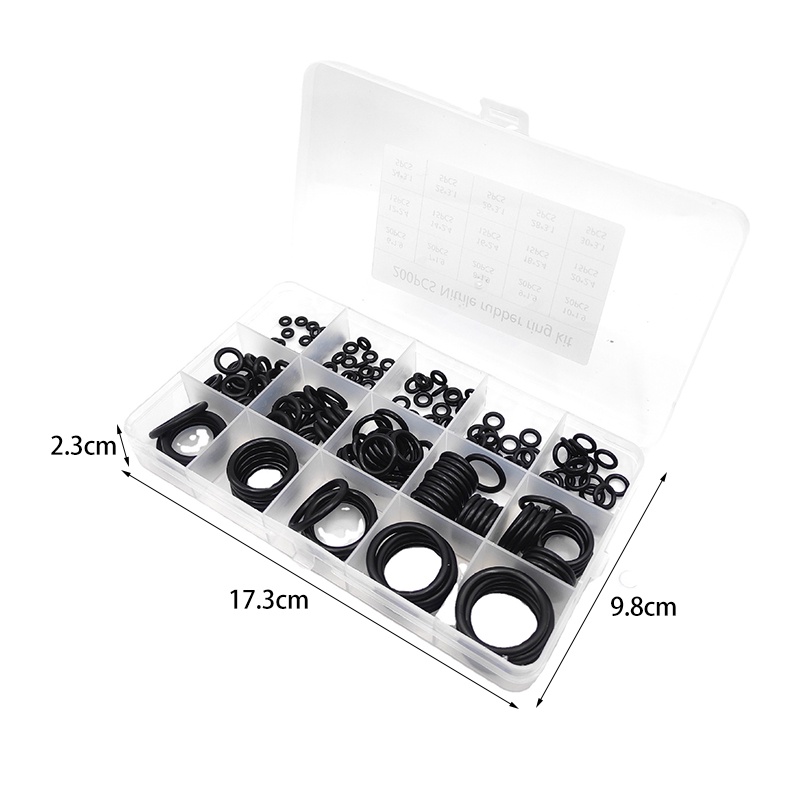 200PCS Rubber O-Ring Nitrile Rubber Gasket Ring Faucet Insulation Sealing Ring