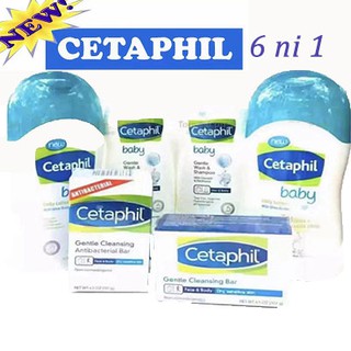 CETAPHIL Wash and Shampoo230ml (2pcs) + Daily Lotion400ml (2pcs) + sopa 127g (2pcs)