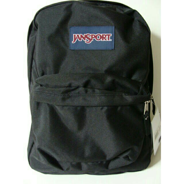 plain black jansport backpack