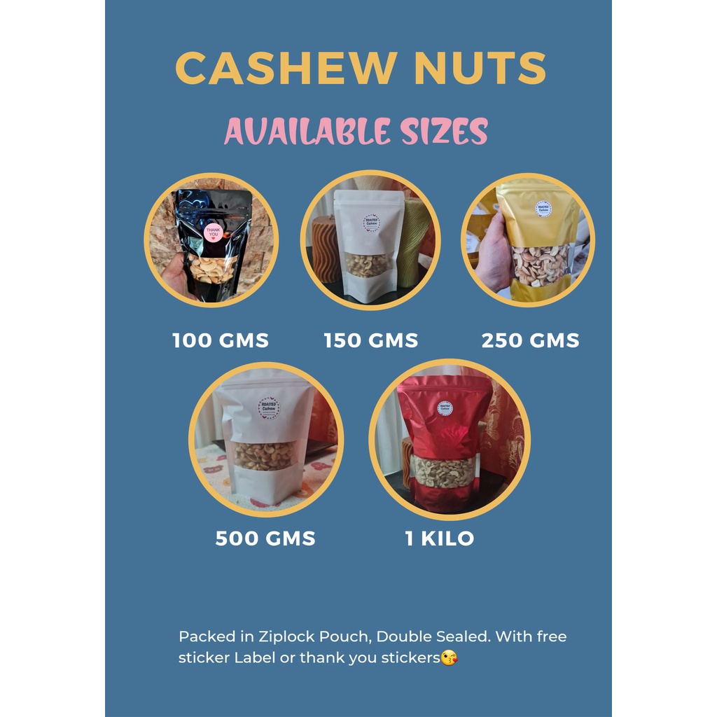 Shamii Adobo Cashew Nuts (150GMS, 250GMS, 500GMS) Shopee Philippines