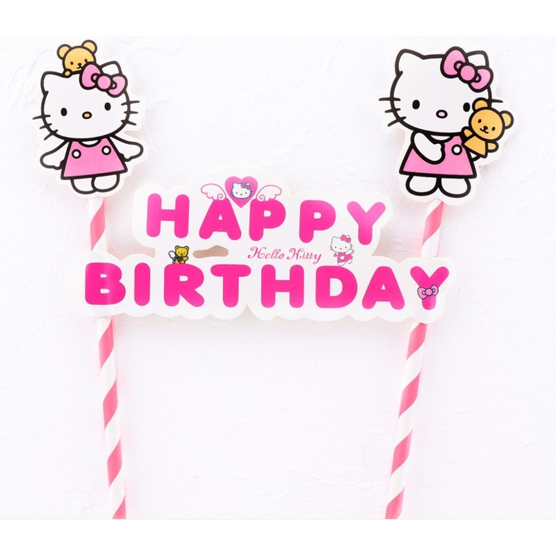 1 set pack diy cake topper hello kitty cake decoration shopee philippines