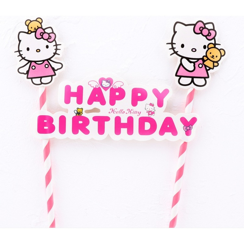 1 Set/Pack DIY Cake Topper Hello Kitty Cake Decoration | Shopee Philippines