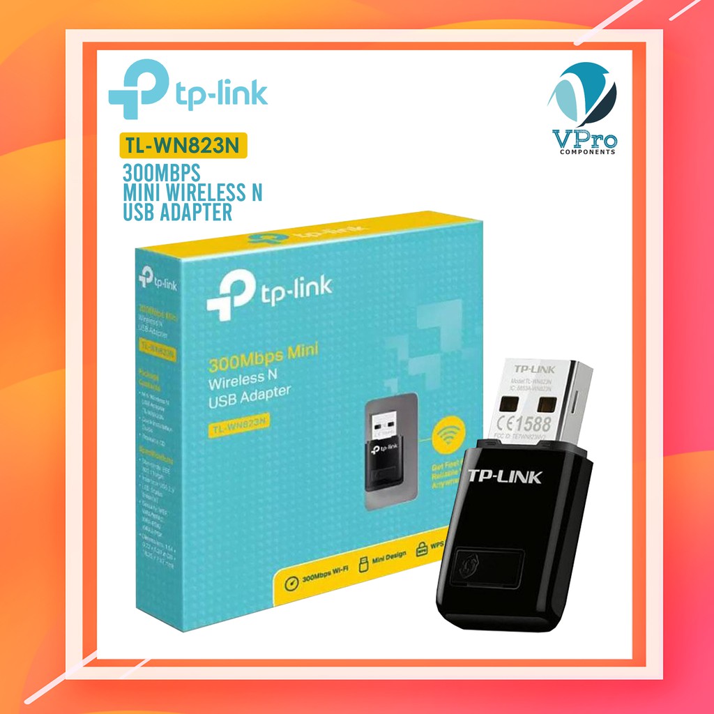 Tp Link Tl Wn3n 300mbps Mini Wireless N Usb Adapter V 3 Black Shopee Philippines