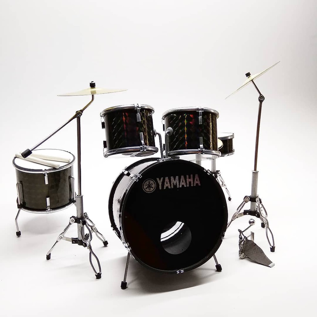25cm x 20cm x13cm Mica Plastic Yamaha Miniature Drum Set for Souvenir