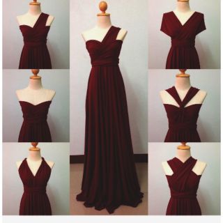 infinity dress bloody red