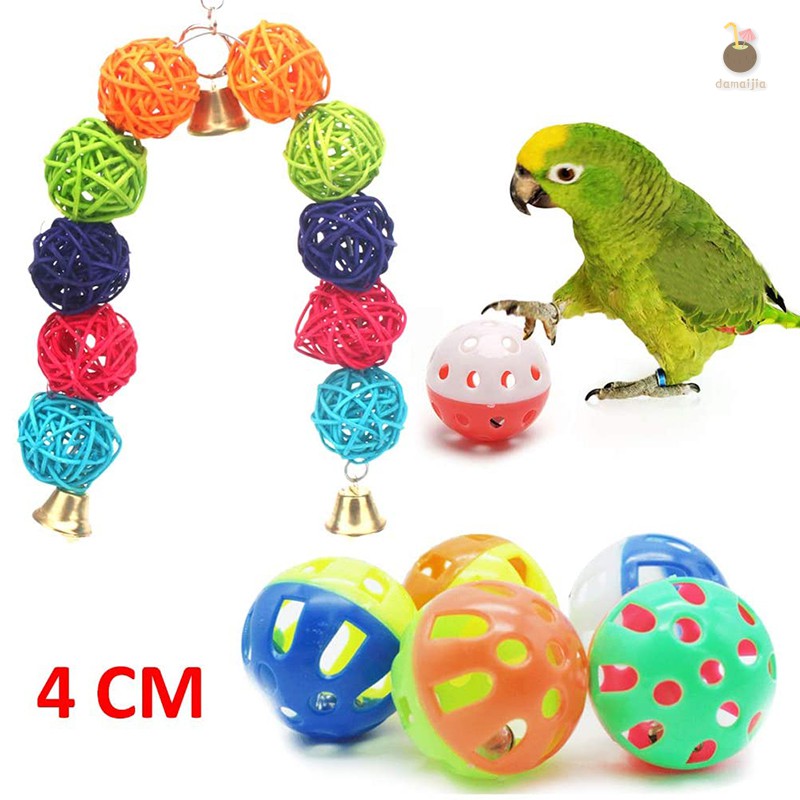 Cockatiels Owoda 20 Packs Bird Parrot Swing Chewing Toys Parrots Chewing Hanging Pet Birds Cage Toys Suitable for Small Parakeets Finches,Budgie,Macaws Conures Love Birds Parrots 