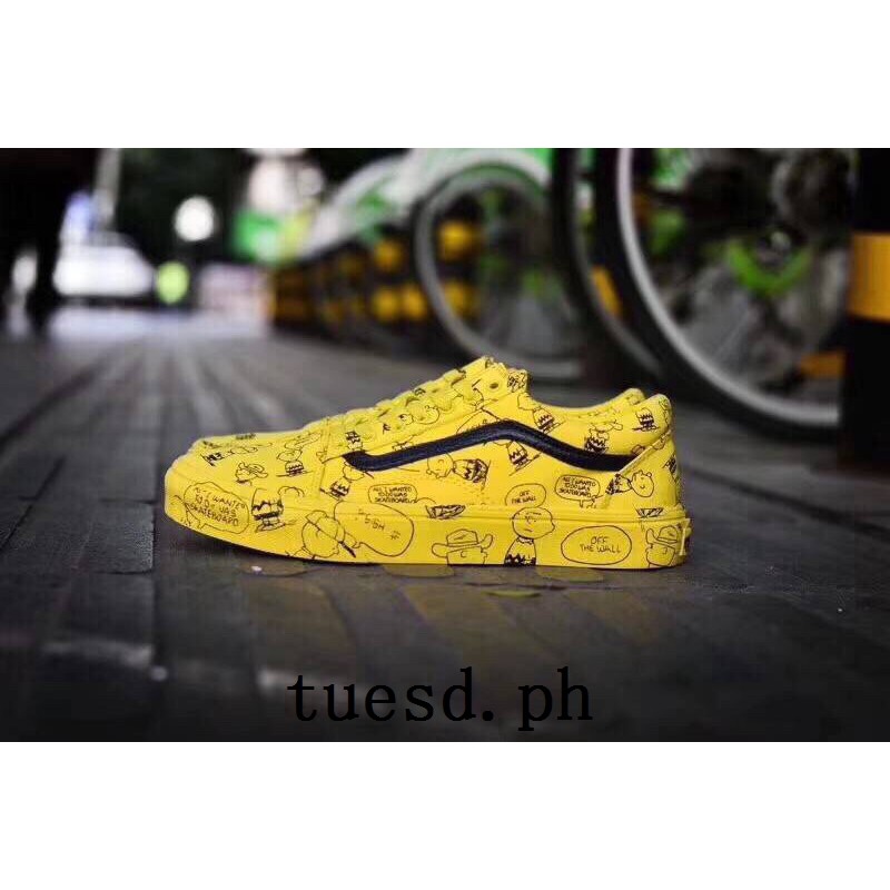 vans peanuts yellow