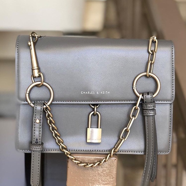 Charles & Keith Padlock Sling Bag Shopee Philippines