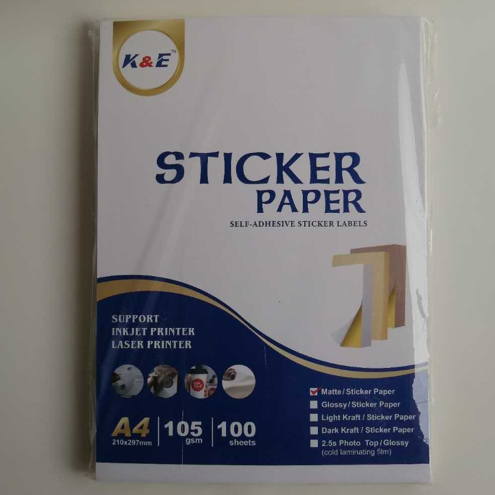 How To Print Glossy Sticker Paper