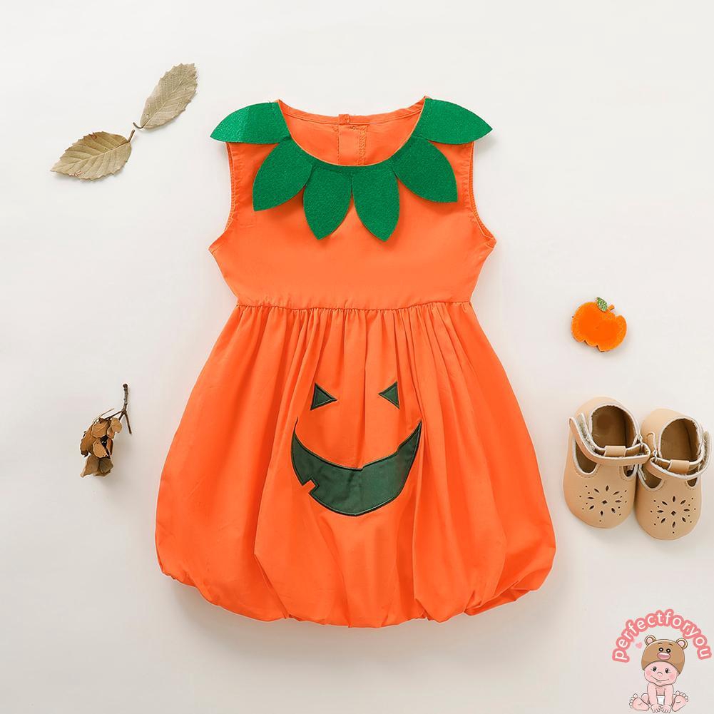 baby girl pumpkin dress