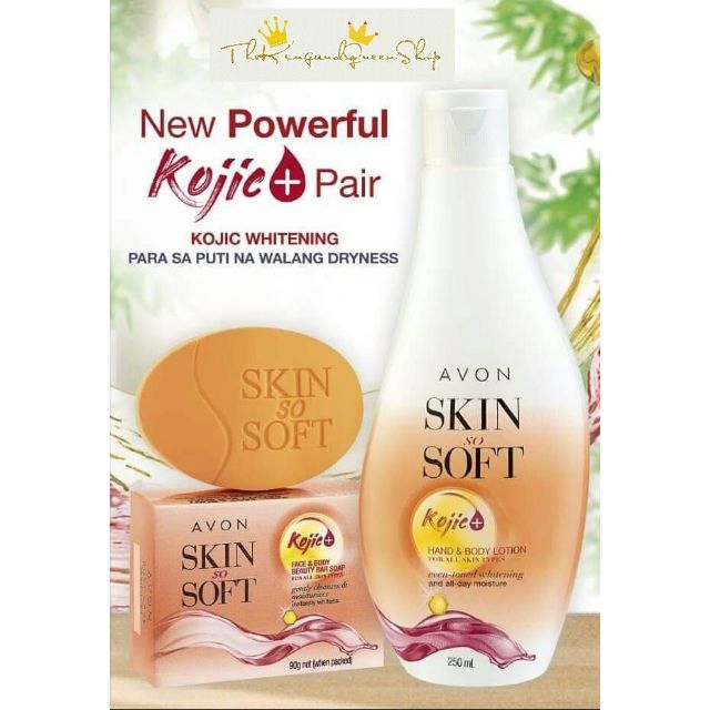 Avon Skin So Soft Whitening Kojic Hand And Body Lotion 250 Ml Shopee Philippines