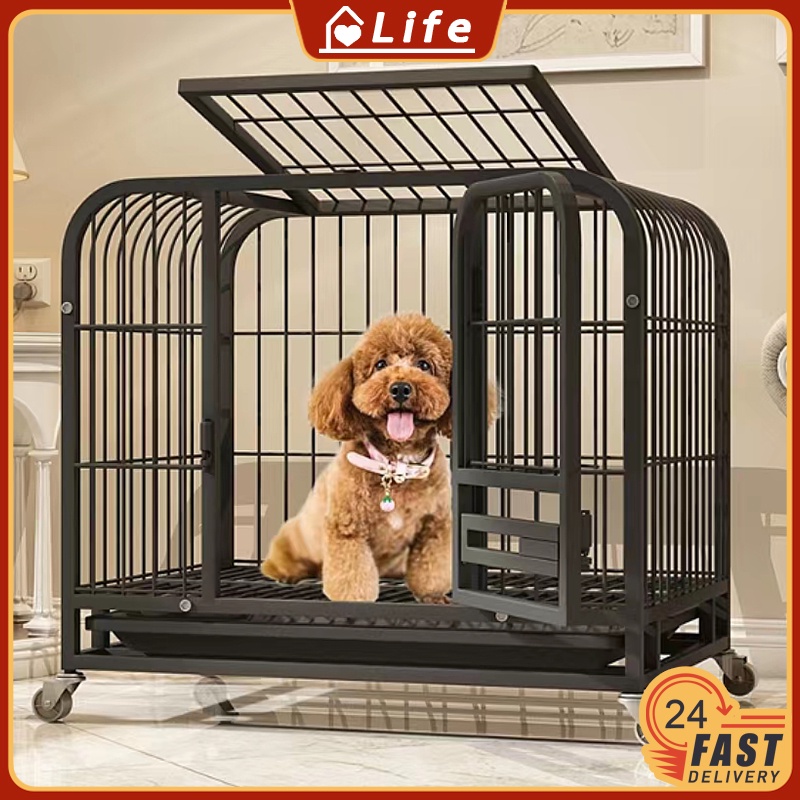 Collapsible Pet Cage Dog Cage Cat Cage Bold and Thickened Iron Cage ...