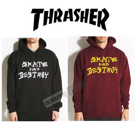 thrasher hoodie skate and destroy