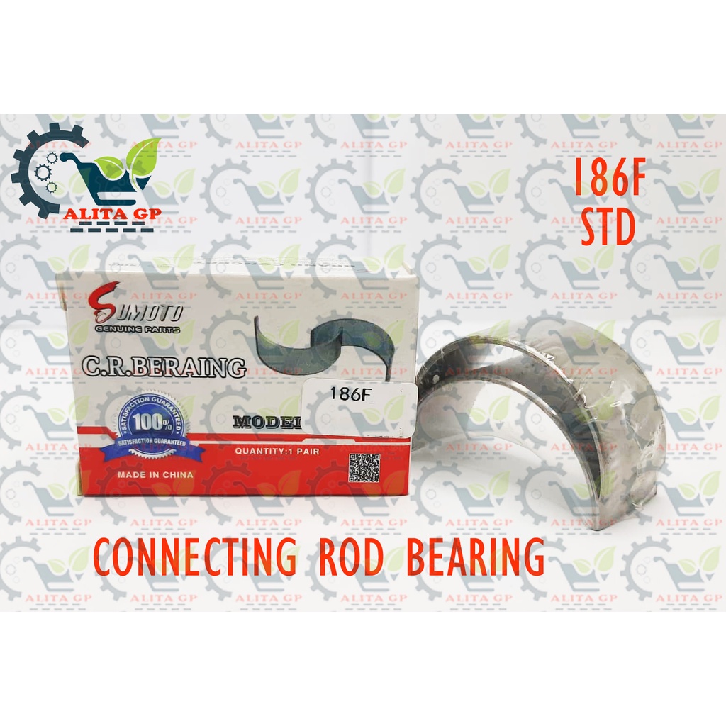 Connecting Rod Bearing 40mm STD 186F 10hp 186FA 12hp Aircooled Diesel