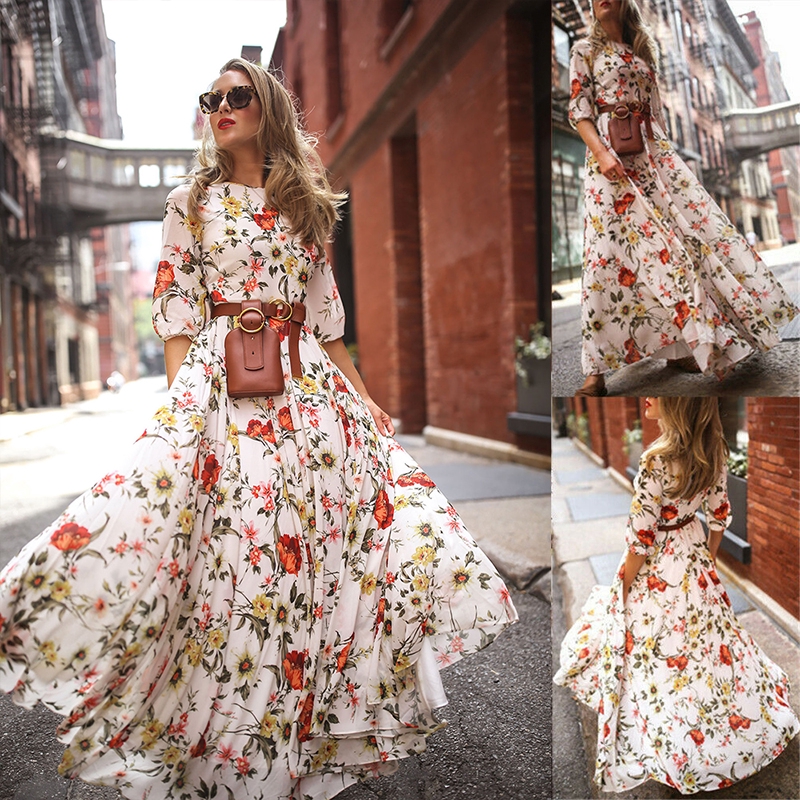 floral print maxi dress
