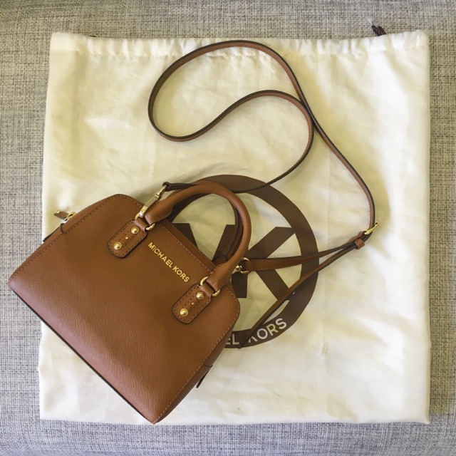 mk saffiano sling bag