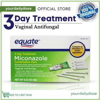 Miconazole 3 Day treatment AntiFungal Set vs Vagistat vs Monistat