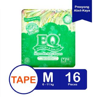 EQ Colors Budget Pack Medium 16's - Tape Baby Diapers #1