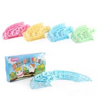 [PETPLE] Multiple Pieces Stitching Hamster Sports Track Ball Running Rolling Crystal Game Disc Toy Golden Rat Supplies #8