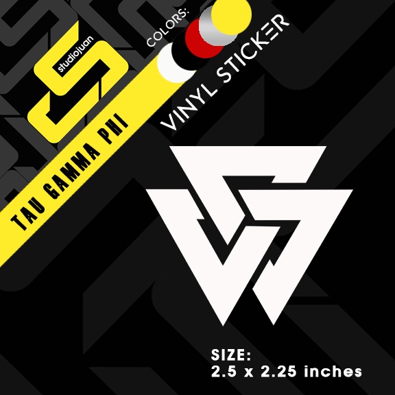 Tau Gamma Phi Car and Motorcycle Vinyl Sticker | Shopee Philippines