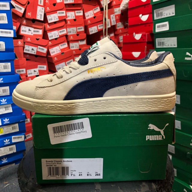 PUMA SUEDE CLASSIC NAVY GREY MADE IN 
