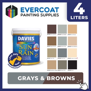 Davies Paints for Concrete Sun & Rain 4-Liters (Grays & Browns)
