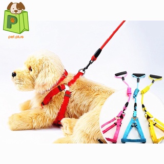 PET  pet /dog round harness leash Color polyester back and chest traction rope