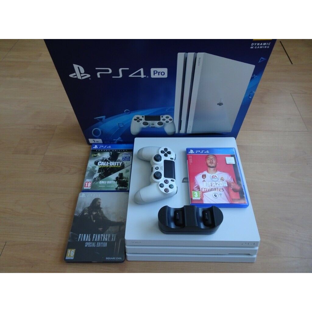 white ps4 with fifa 20