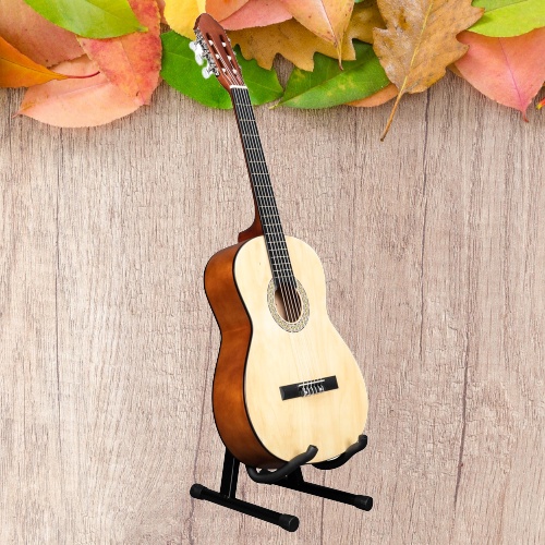 Mavies Portable Guitar Stand (Black) Music Accessories for Guitar AType Vertical Guitar Stand