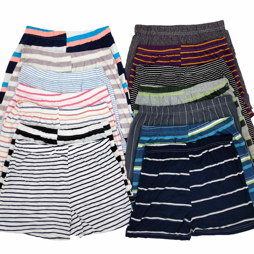 Cotton Boxer Shorts With Buttons For Men Shopee Philippines