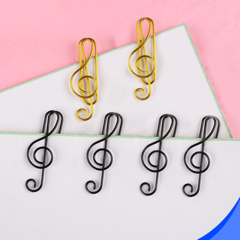 20pcs Music Note Shape Paper Clips/Office Decorative Gold Decoration