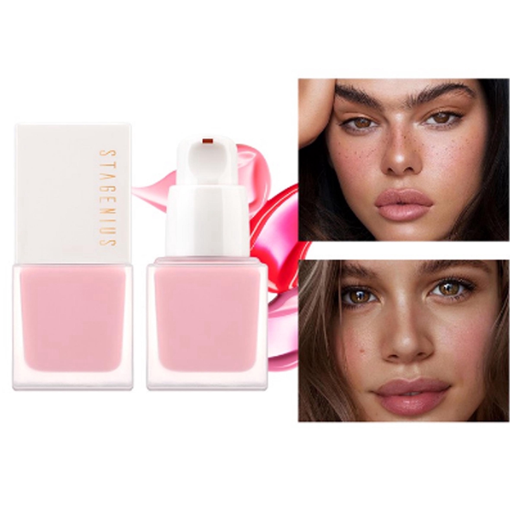 Stagenius Blush On Cair Warna Natural  Tahan Lama Anti  Air  