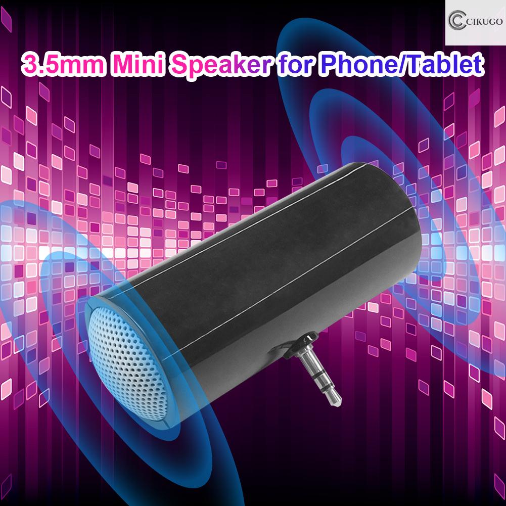 CIKUGO Mini Portable Linein Speaker with 3.5mm Plug for iOS Android