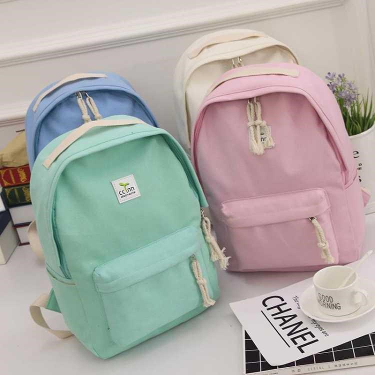 korean canvas backpack