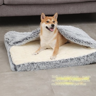 【 Ready Stock】dog bed house Washable pet big dog bed Soft Kennel Bed Warm comfortable Cat Bed Puppy S/M/L