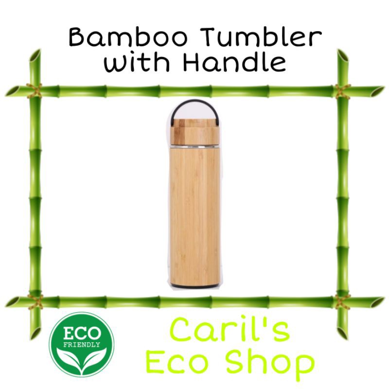 Bamboo Tumbler with Handle 550ml | Shopee Philippines