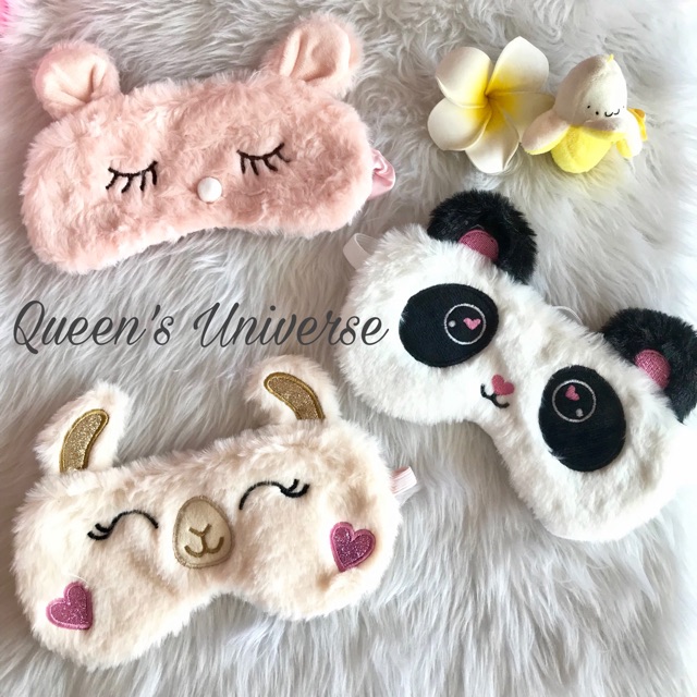 MANY DESIGNS Cute Panda Animal Eye Patch Mask Sleep Wear Blind Fold |  Shopee Philippines