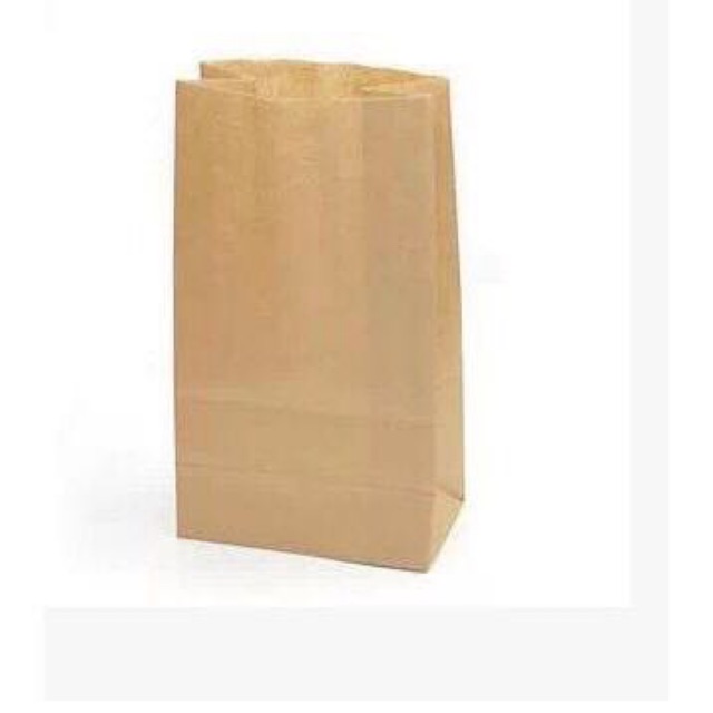 Brown paper Bag 100PCS | Shopee Philippines