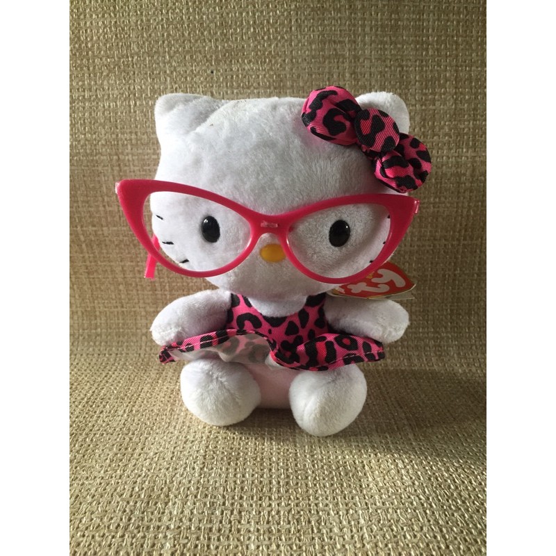 hello kitty plush with glasses