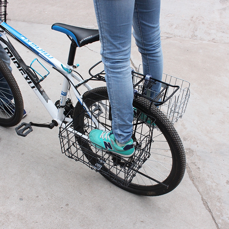 bike with basket in front