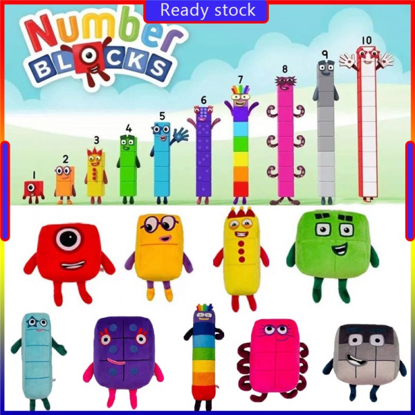 2022 New Cartoon Numberblocks Plush Doll Children Toys Kids Gift
